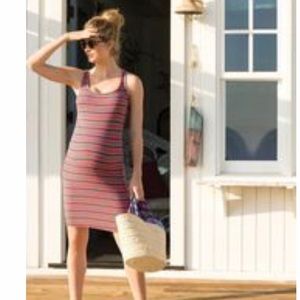 Rib knit maternity dress